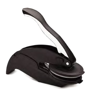 Ideal Round Desk / Pocket Embosser Seal (1 5/8" Diameter)