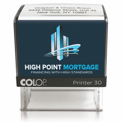 COLOP Printer 30 New Home Return Address Stamp with Full Color Wrap Index (3/4" x 1 7/8")